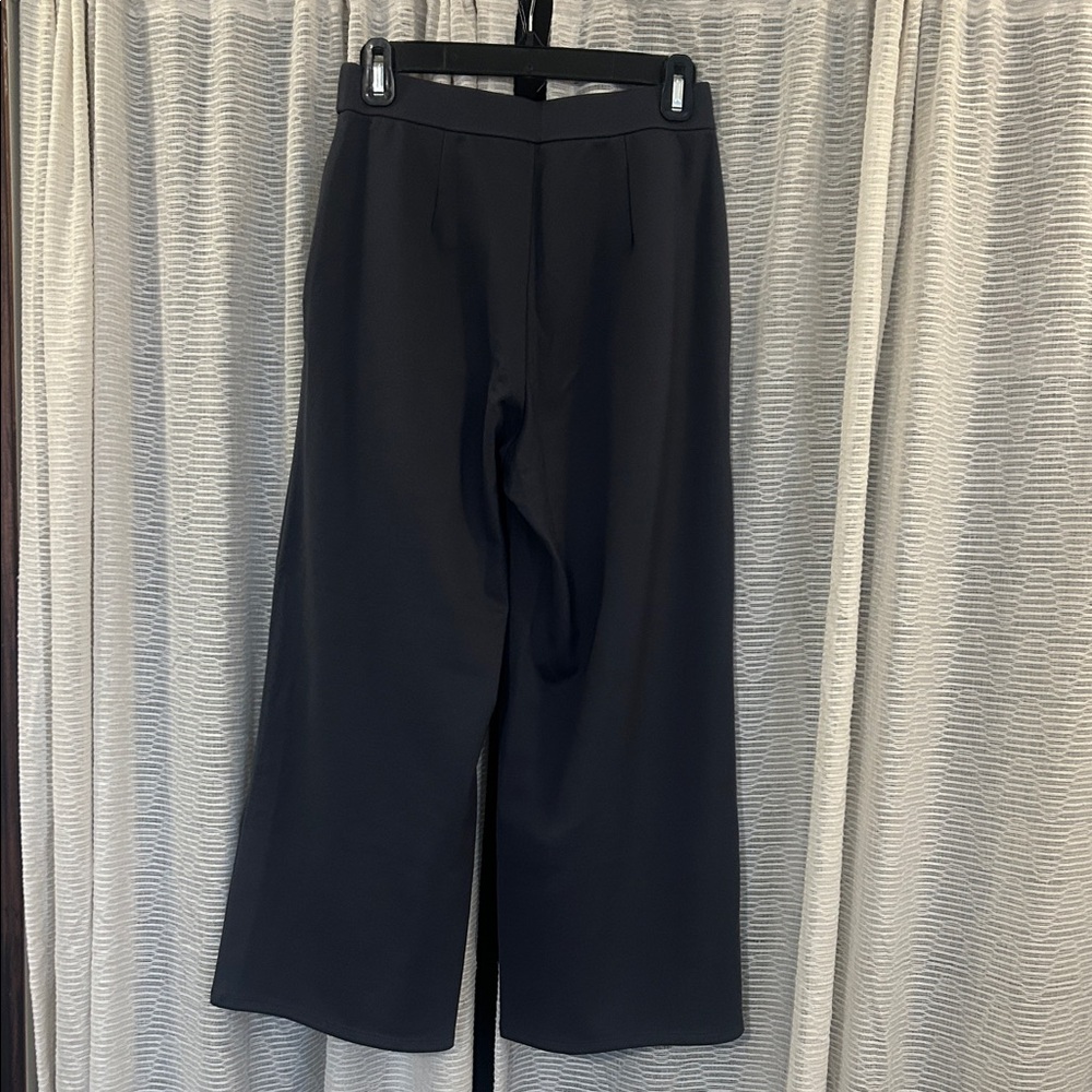 Eileen Fisher Lightweight Ponte Wide-Leg Pants in “ebony” - Picture 12 of 12